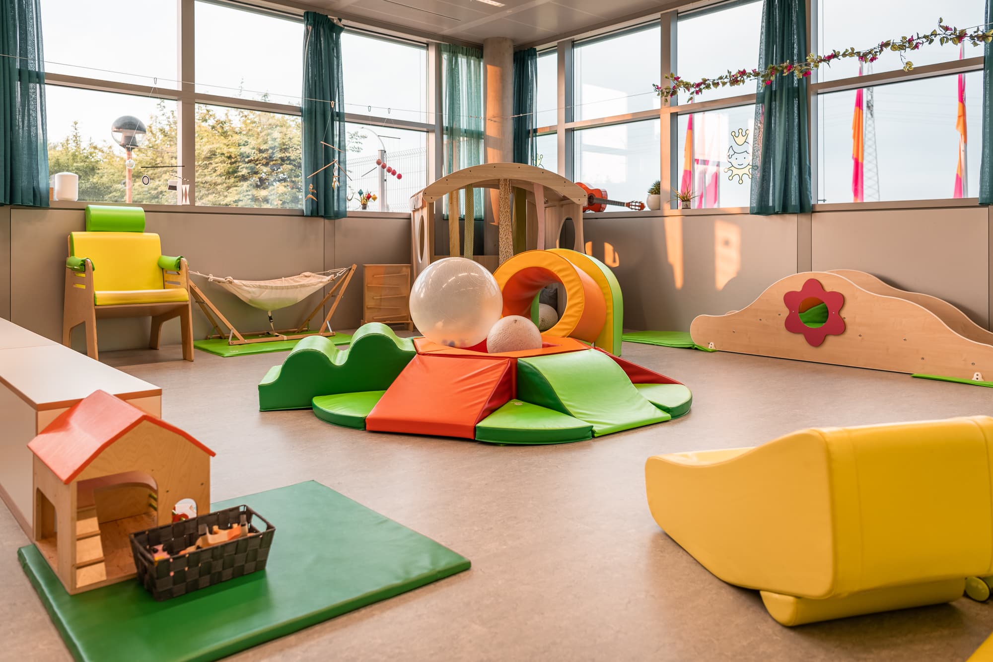 un module de notre crèche Bertrange située à l'Atrium Business Park au Luxembourg