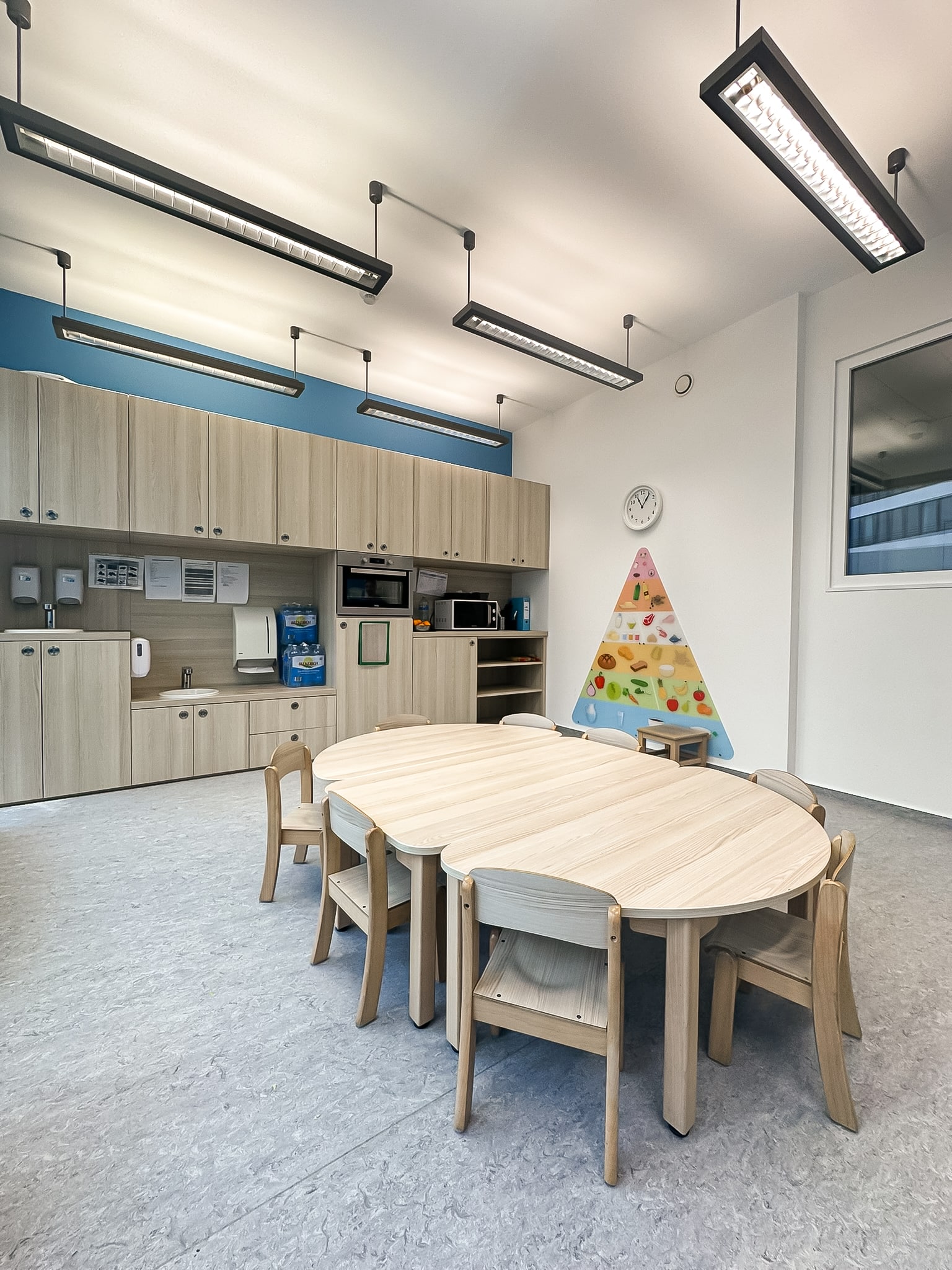 la cuisine pédagogique de notre crèche L'Enfant Roi Hélios à la Cloche d'Or