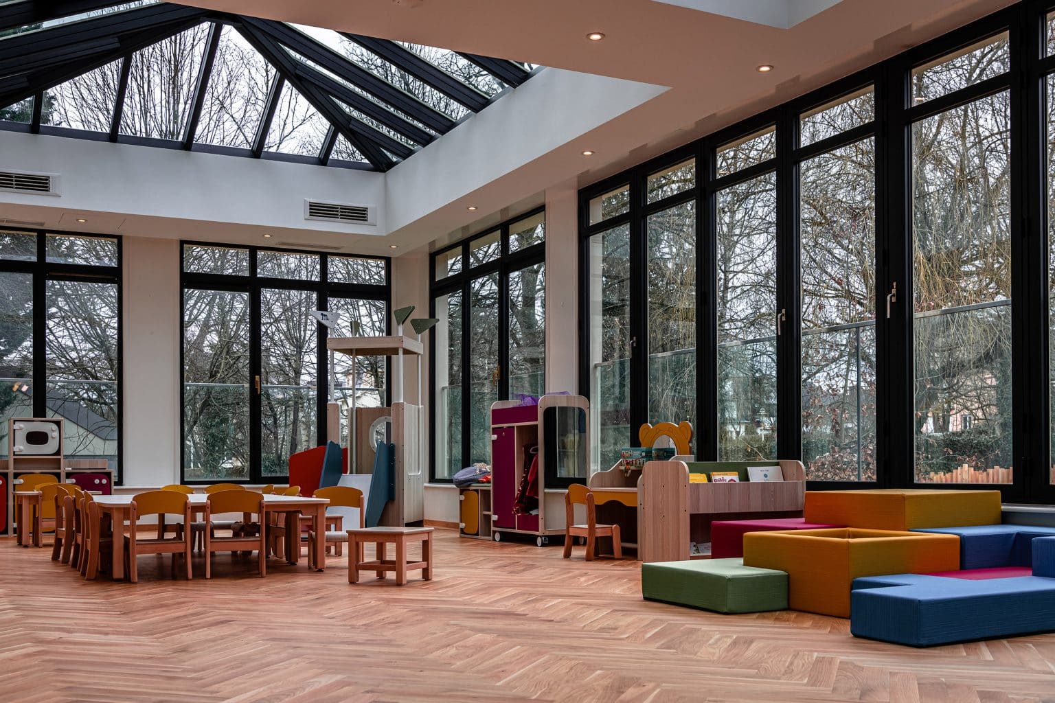 la jolie verrière de notre crèche L'Enfant Roi Mersch du Luxembourg