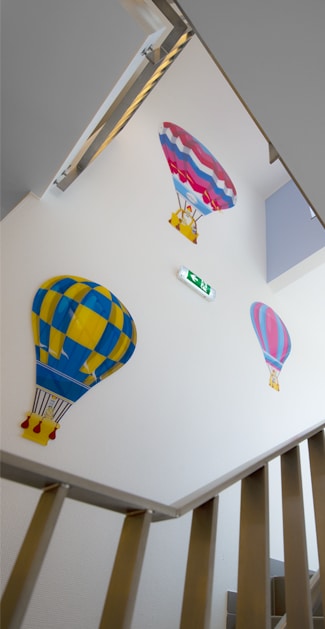 un aperçu de l'intérieur de notre crèche L'Enfant Roi Weimershof du Kirchberg au Luxembourg