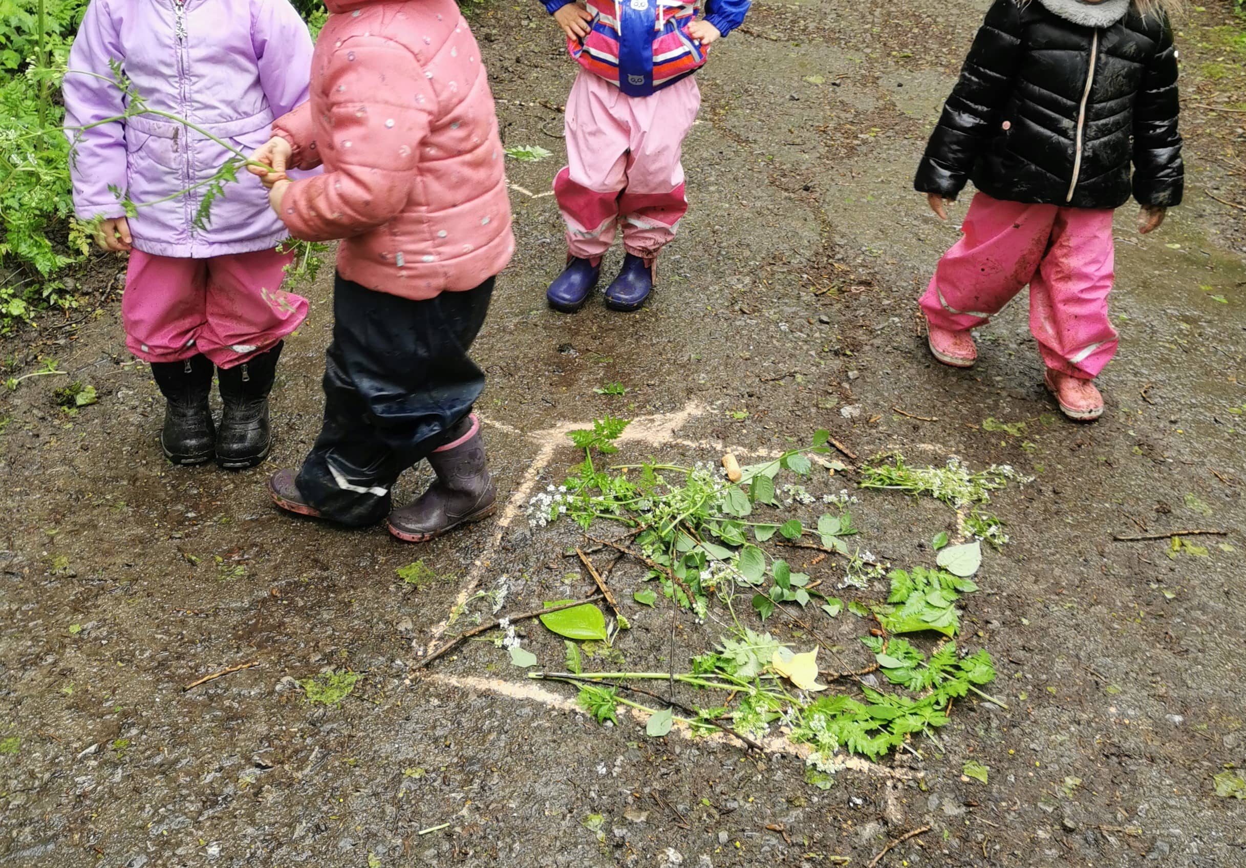activité de landart en crèche